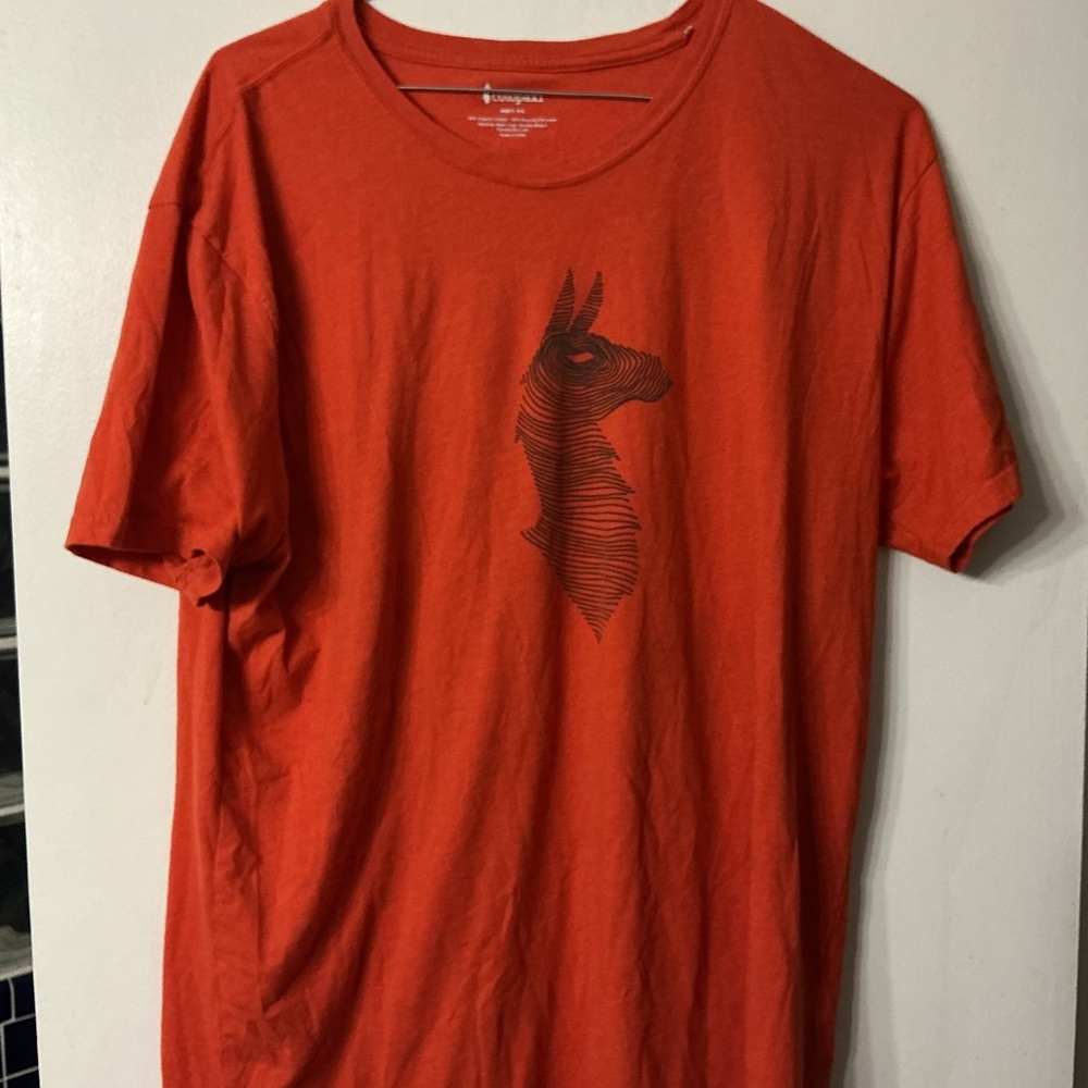 cotopaxi Orange Short Sleeve Graphic Tee